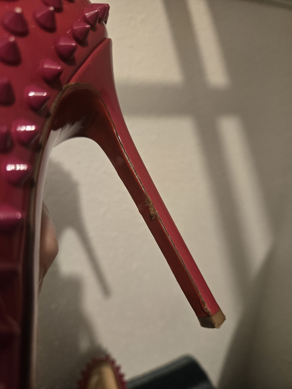 Christian Louboutin Fuchsia Pigalle Spike Pumps - Picture 7 of 9